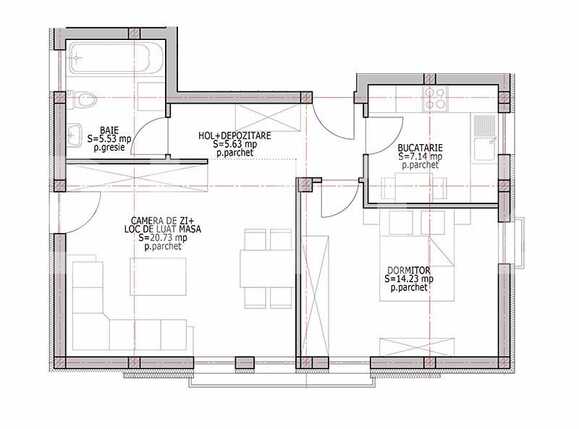 Apartament de vânzare 2 camere Borhanci - 28479AV | BLITZ Cluj-Napoca | Poza1