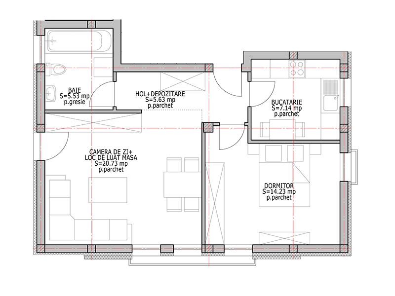 Apartament de vânzare 2 camere Borhanci - 28479AV | BLITZ Cluj-Napoca | Poza1