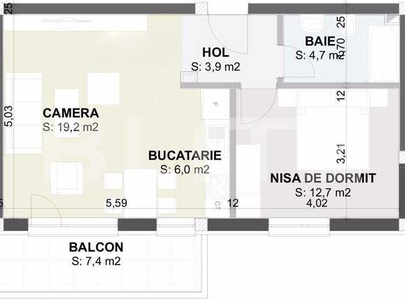 Apartament de vânzare 2 camere Exterior Est - 28590AV | BLITZ Cluj-Napoca | Poza1