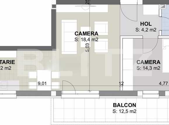 Apartament de vânzare 2 camere Exterior Est - 28591AV | BLITZ Cluj-Napoca | Poza2