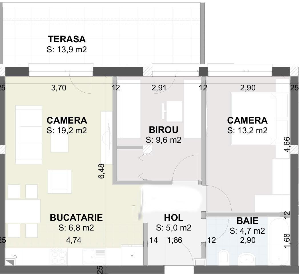 Apartament de vânzare 3 camere Exterior Est - 28594AV | BLITZ Cluj-Napoca | Poza1