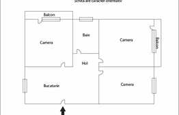 Apartament 3 camere, 62 mp, decomandat, parcare, boxa, zona Primaria Baciu