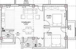 3 camere, 70,46 mp, semifinisat, etaj intermediar, optional garaj sau parcare!