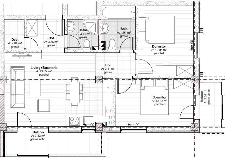 Apartament de vânzare 3 camere Floreşti - 28689AV | BLITZ Cluj-Napoca | Poza12