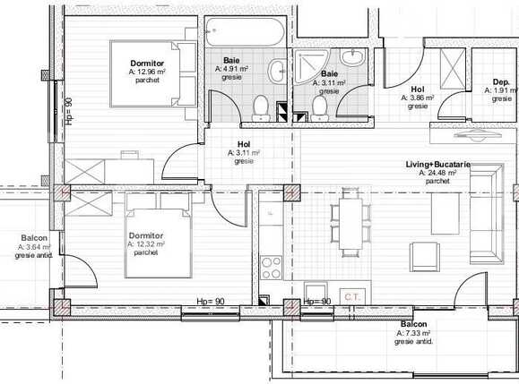 Apartament de vânzare 3 camere Floreşti - 28692AV | BLITZ Cluj-Napoca | Poza11