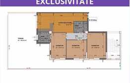 Apartament cu 4 camere, 97,46 mp, semifinisat, terasa, zona Leroy Merlin
