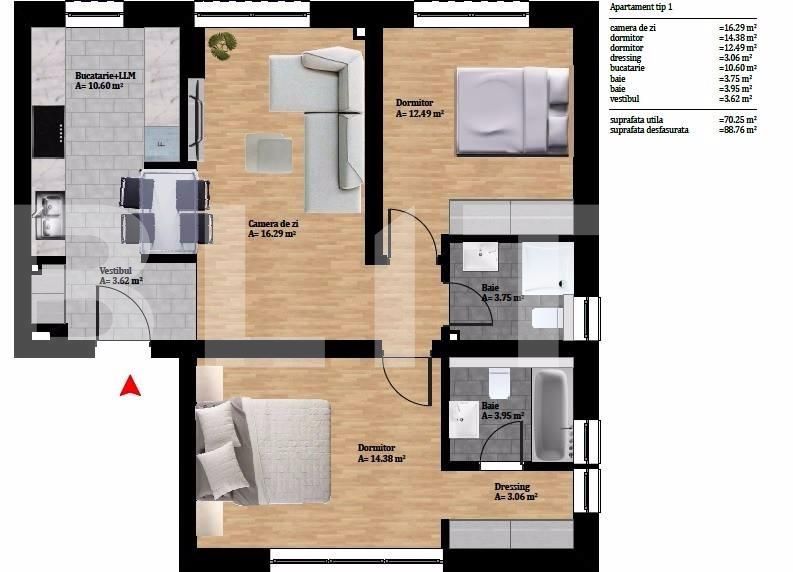 Apartament de vânzare 3 camere Manastur - 28872AV | BLITZ Cluj-Napoca | Poza6