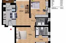 Vanzare 3 camere, 80.59 mp! Finalizare august 2018! Zona Vivo!