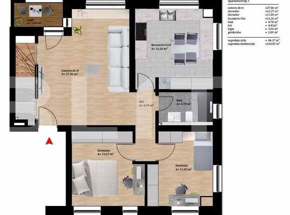 Apartament de vânzare 3 camere Manastur - 28876AV | BLITZ Cluj-Napoca | Poza6