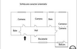 Vanzare apartament 4 camere decomandate, 90 mp utili, zona Complex Diana!
