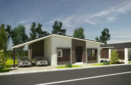 Casa individuala 102 mp utili, teren de 450 mp, cu CF