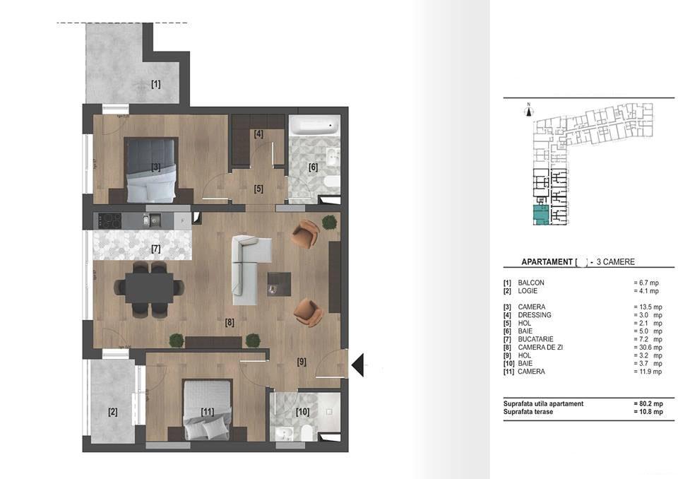 Apartament de vânzare 3 camere Iris - 28920AV | BLITZ Cluj-Napoca | Poza1