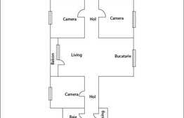 Vanzare 4 camere, decomandat pe strada Fantanele