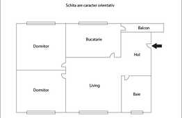 Apartament semifinisat, 82,95 mp, parcare, zona strazii Partizanilor