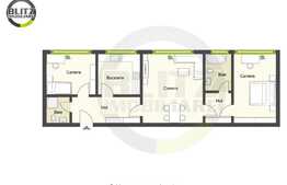 Apartament 3 camere, 70 mp, etaj intermediar, parcare, boxa subsol, zona Diana