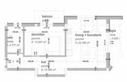 Apartament 2 camere, 51 mp, parcare, logie, zona strazii Donath