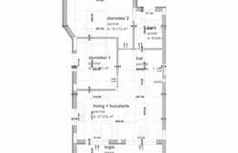 Apartament semifinisat cu 3 camere, 64 mp, parcare, zona strazii Donath