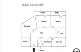 Apartament 4 camere, decomandat, 81 mp utili, cu boxa la subsol, zona Pritax