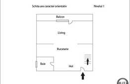 De vanzare apartament cu 2 camere, dispus pe 2 nivele , cu scara interioara