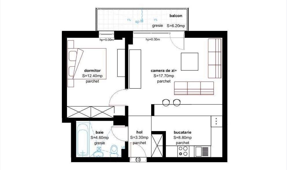 Apartament de vânzare 2 camere Bună Ziua - 29288AV | BLITZ Cluj-Napoca | Poza1