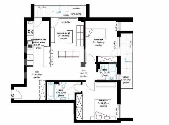 Apartament de vânzare 2 camere Bună Ziua - 29291AV | BLITZ Cluj-Napoca | Poza1