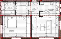 2 camere, 57,5 mp, semifinisat, finalizare 2018, zona Coloniei Borhanci