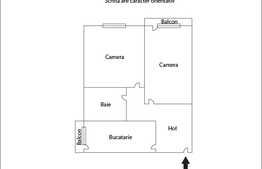 Apartament 2 camere, 67 mp, decomandat, etaj intermediar, zona Calea Floresti