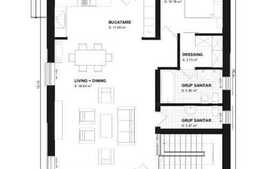 Casa individuala 150 mp utili, teren 500 mp, front stradal 18 ml, zona linistita