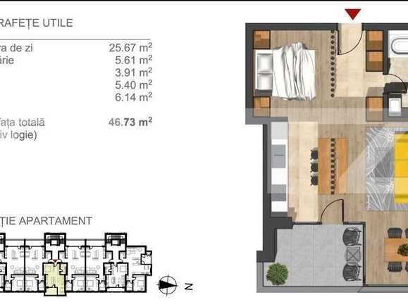 Garsonieră de vânzare Bună Ziua - 29495AV | BLITZ Cluj-Napoca | Poza1