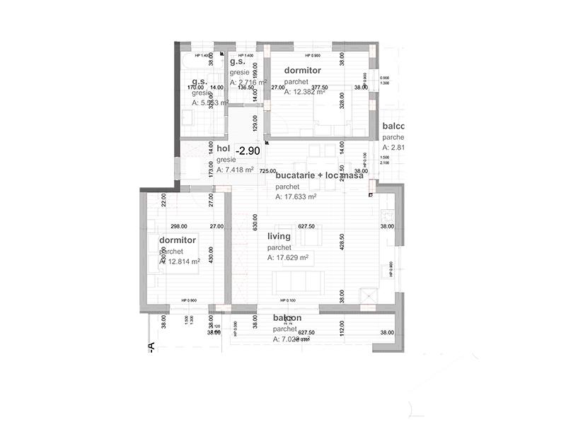 Apartament de vânzare 3 camere Grigorescu - 29496AV | BLITZ Cluj-Napoca | Poza1