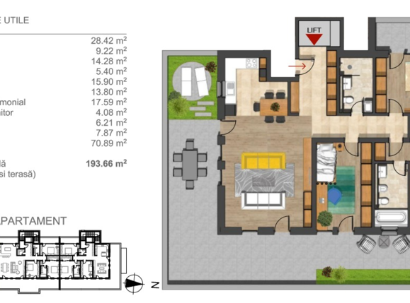 Apartament de vânzare 4 camere Bună Ziua - 29508AV | BLITZ Cluj-Napoca | Poza1