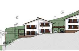 Casa cuplata, semifinisat, 120 mp, 320 mp teren, zona linistita