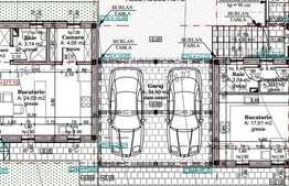 Casa cuplata, semifinisat, 120 mp, 320 mp teren, zona linistita