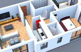 3 camere, 72 mp, terasa de 15 mp! Zona TERRA! Finalizare Decembrie 2018! 