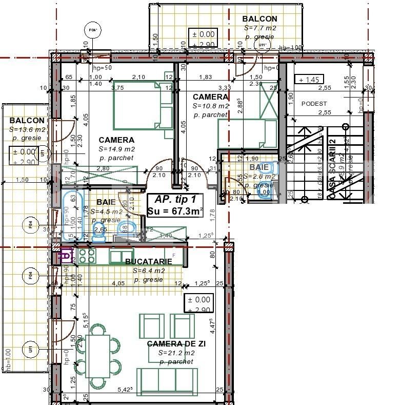 Apartament de vânzare 3 camere Borhanci - 29649AV | BLITZ Cluj-Napoca | Poza2