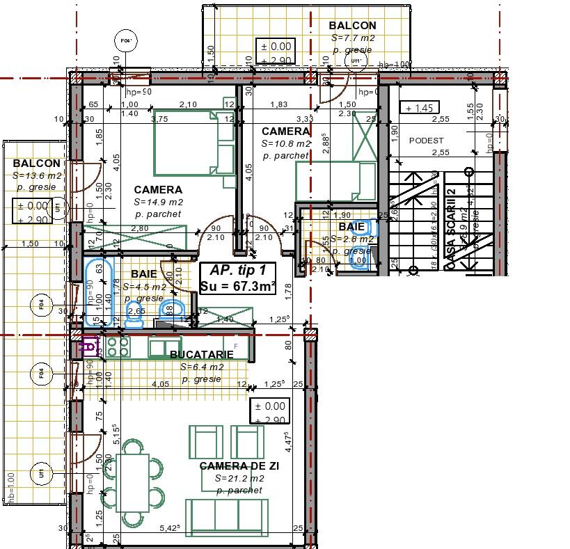Apartament de vânzare 3 camere Borhanci - 29649AV | BLITZ Cluj-Napoca | Poza1
