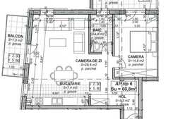Apartament 2 camere, 60.8 mp, 2 balcoane, garaj, zona strazii Regina Maria