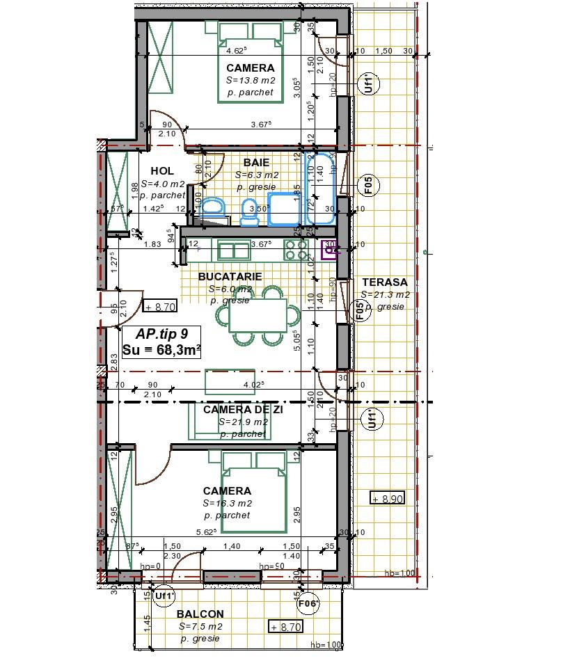 Apartament de vânzare 3 camere Borhanci - 29669AV | BLITZ Cluj-Napoca | Poza1