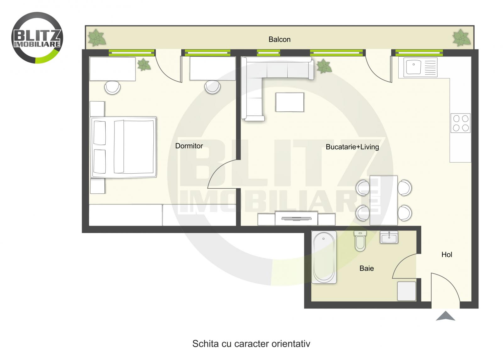 Apartament de vânzare 2 camere Floreşti - 29729AV | BLITZ Cluj-Napoca | Poza1