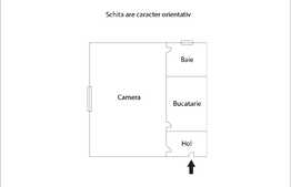 Garsoniera 20 mp, parcare, boxa subsol, curte comuna, zona strazii Republicii
