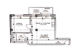De vanzare 2 camere, 50 mp, CF, intermediar, semifinisat, zona strazii Eugen Ionesco