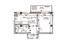 De vanzare 2 camere, 40 mp, semifinisat, zona strazii Eugen Ionesco