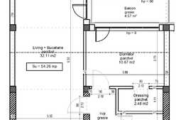 Apartament 2 camere, 54 mp, etaj intermediar, zona Vivo, comision 0%