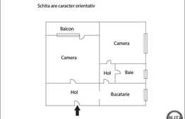 52 mp utili, 2 camere decomandate, zona Calea Floresti. Boxa inclusa!