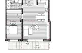 2 camere, 58 mp, semifinisat, terasa, zona strazii Calea Borhanci