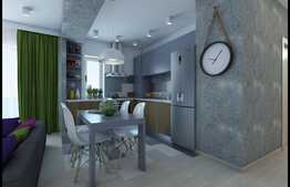 3 camere, 76.50 mp, semifinisat, terasa, zona strazii Calea Borhanci