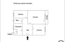 Apartament 3 camere decomandat, 64 mp, zona Nora. Boxa si loc de parcare incluse