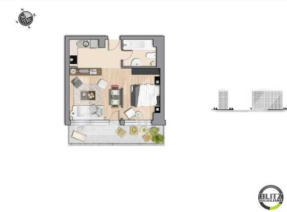 Garsonieră de vânzare Gheorgheni - 3048AV | BLITZ Cluj-Napoca | Poza5