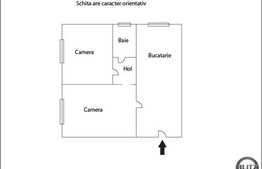 Vanzare apartament 2 camere, semidecomandat zona Aleea Garbau