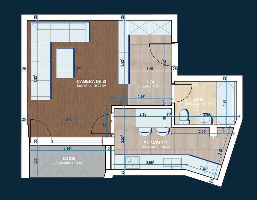 Garsonieră de vânzare Central - 30675AV | BLITZ Cluj-Napoca | Poza1